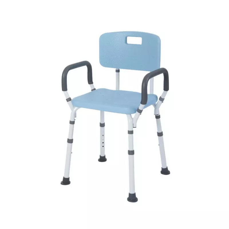 Lifestyle Mobility Aids Bathroom Shower Bench with Backrest & Padded Arms