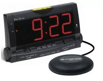 LS&S 9-Volt Battery Ameriphone Wake Assure Alarm Clock With Shaker