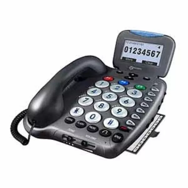 LS&S Ampli550 52 dB Corded Speakerphone With Talking Caller ID
