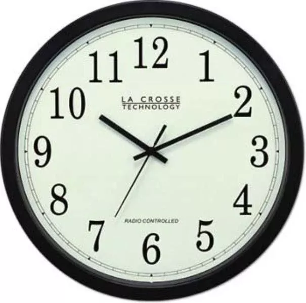 LS&S Analog Atomic Wall Clock Large 14" Inch