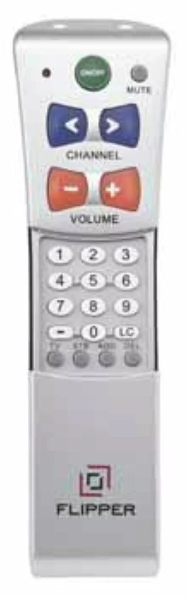 LS&S Flipper TV Remote Color Coded Buttons
