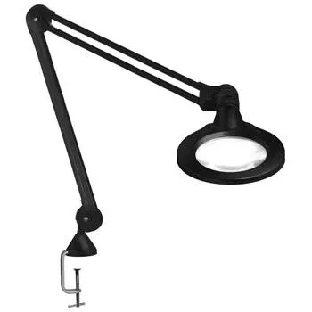 LS&S KFM LED Magnifier, 45" Arm, 5D, Edge Clamp