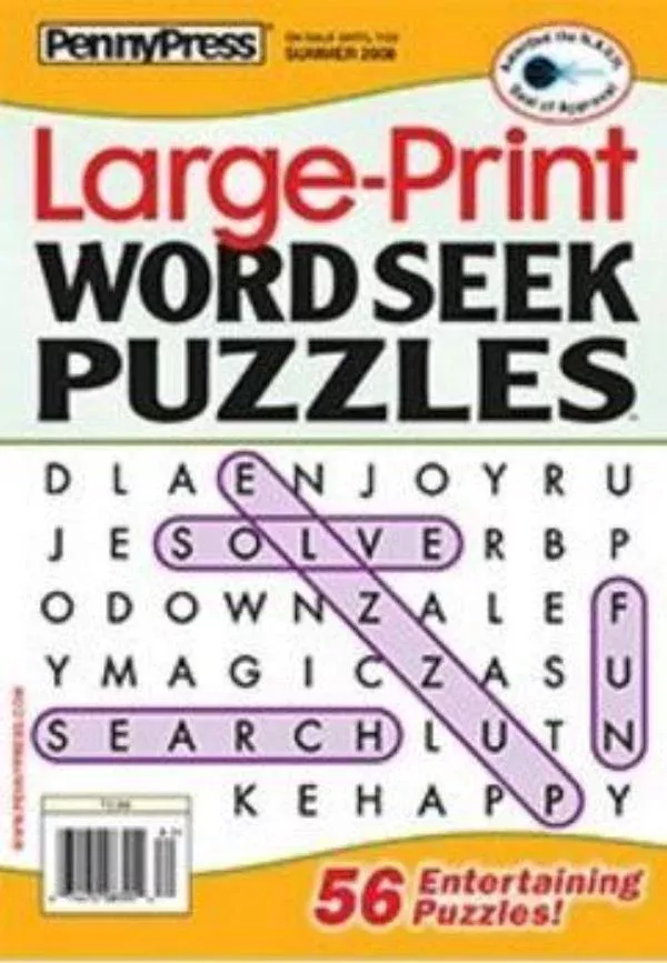 LS&S Large Print Word Seek Puzzles