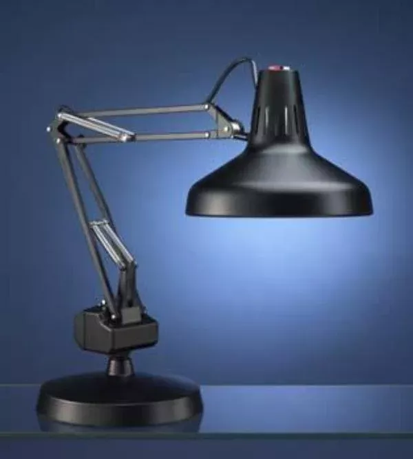 LS&S Luxo Combo Weighted Base Lamp 10 Inch Round Base
