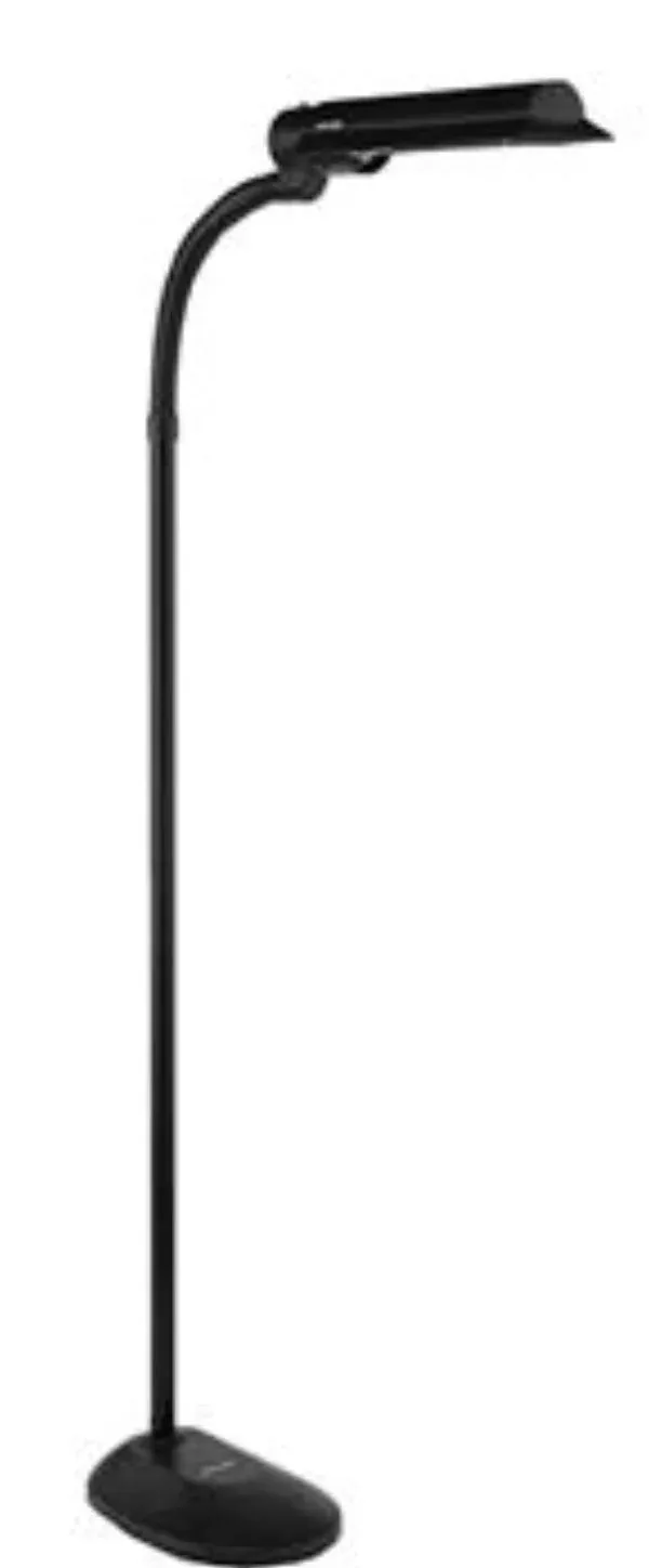 LS&S OttLite Vision Saver Plus Floor Lamp - Black