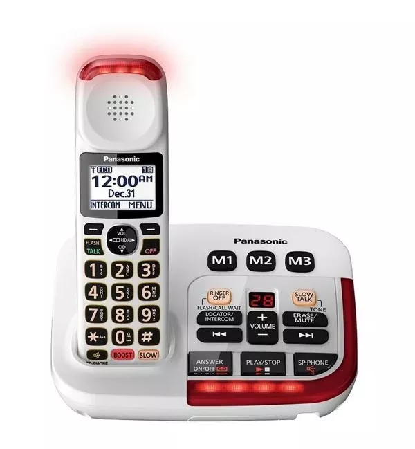 LS&S Panasonic Cordless 40dB Phone with Answering Machine