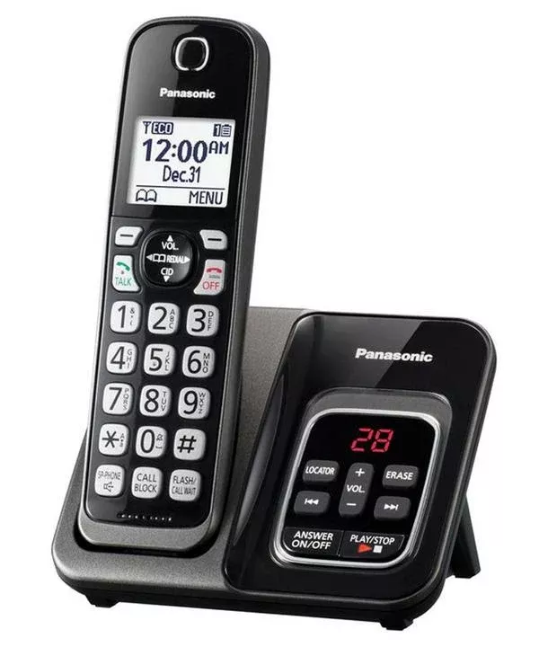 LS&S Panasonic Cordless Phone with Talking Caller ID