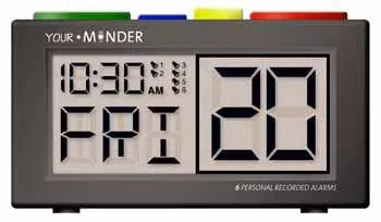 LS&S Recordable Talking Alarm Clock - Pill Reminder A/C Adapter Included