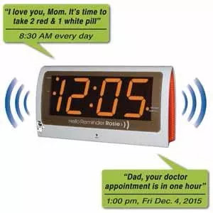 LS&S Reminder Rosie Voice Controlled Clock