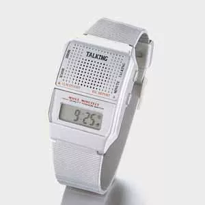 LS&S Silver Talking Watch With Digital Display