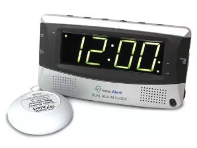 LS&S Sonic Boom With Dual Alarm Comes With Bed Shaker
