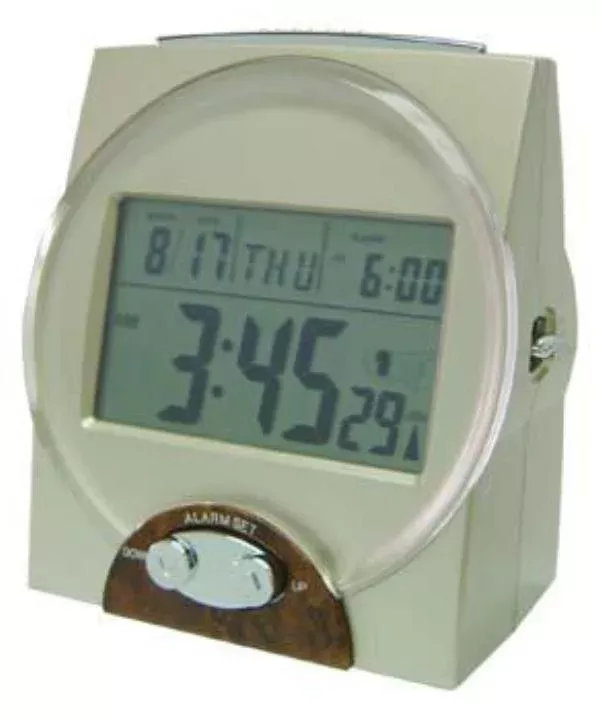 LS&S Talking Radio Controlled (Atomic) Clock 4-1/2" x 4-3/4" x 2-3/4"