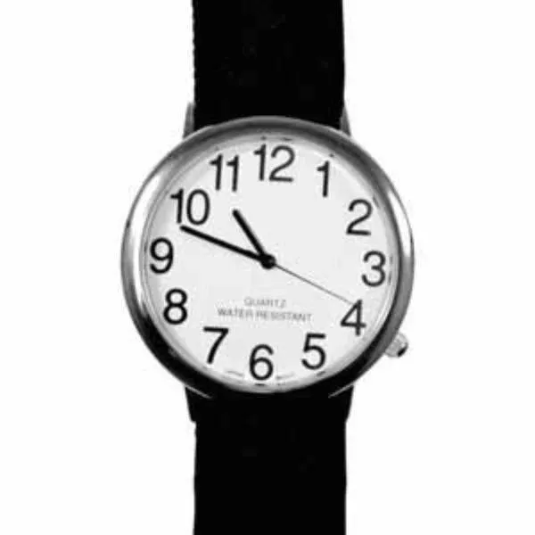 LS&S Unisex Low Vision 2" Watch with Fabric Stretch Band