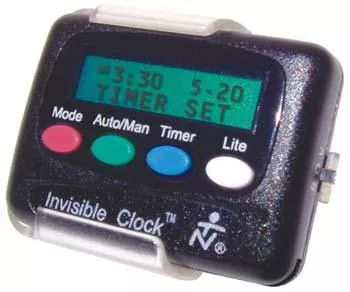 LS&S VibraLite 8 Watch With Black Plastic Band