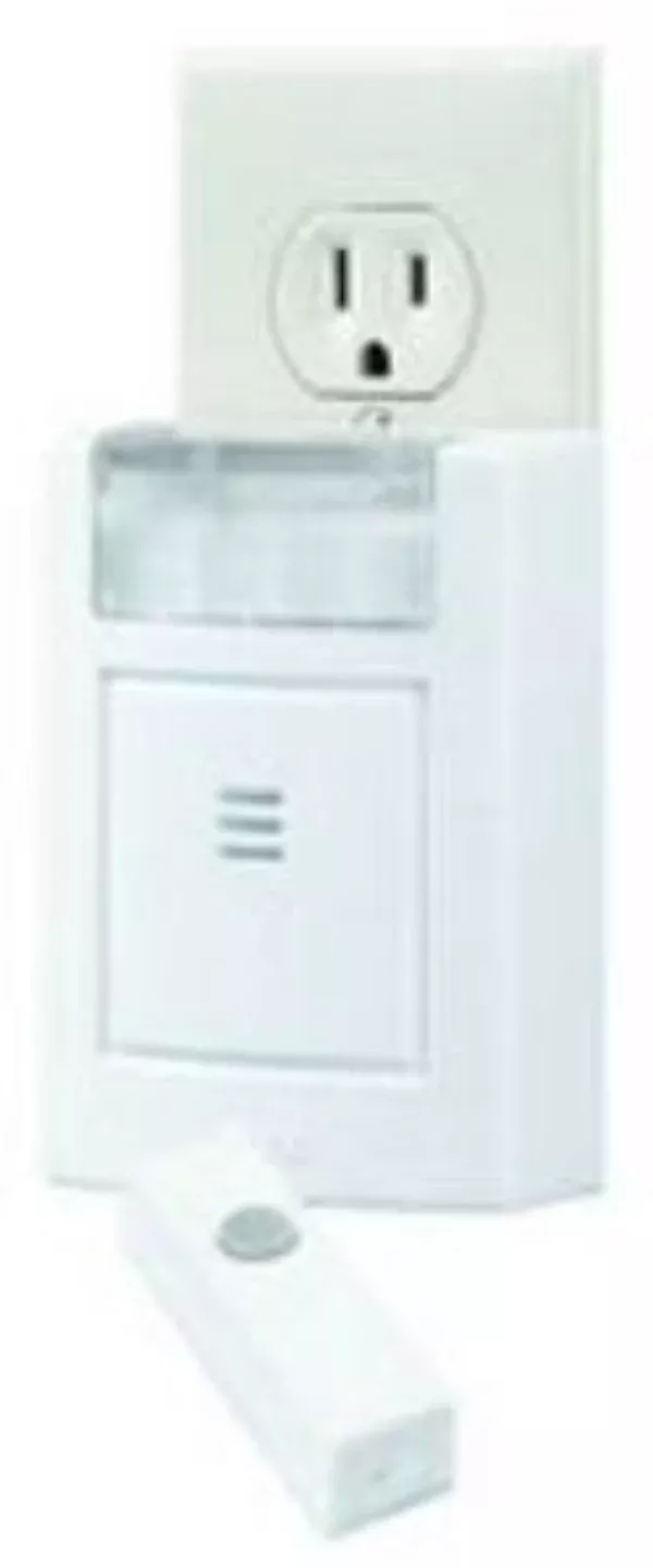 LS&S Wireless Plug-in Doorbell with Chime & Strobe
