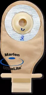 Marlen 51400 UltraLite Flat Transparent Pouch with Skin Shield Barrier and Kwik-Klose Closure, starter hole, Box of 10