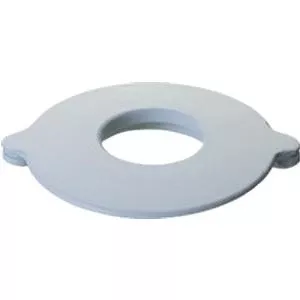 Marlen WV-102 Compact ConvexAll-Flexible Mounting Ring Faceplate, White Vinyl, 3-3/4 inch x 3-1/8 inch, Specify Hole Size, One Ring