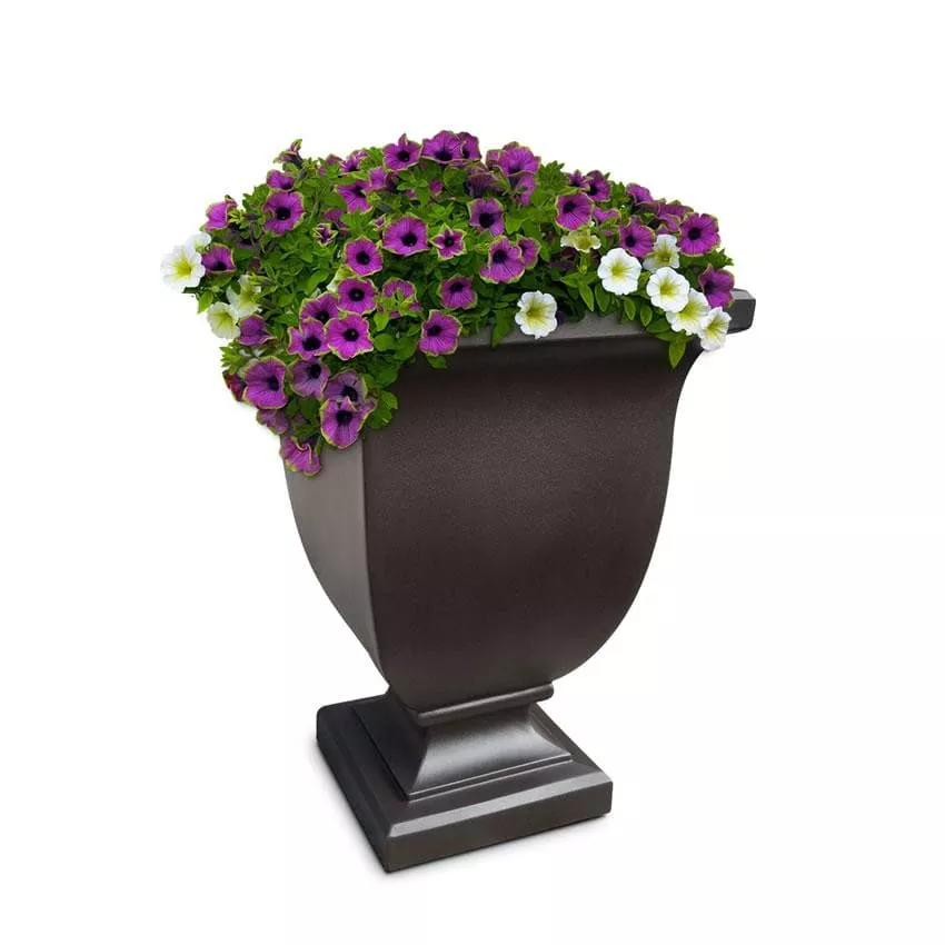 Mayne Modern Augusta 26 Inch Urn Planters - Indoor & Outdoor