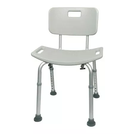 McKesson Bath Bench McKesson Aluminum Frame Removable Backrest 19-1/4 Inch Seat Width 300 lbs. Weight Capacity - Each - 146-RTL12202KDR-EA