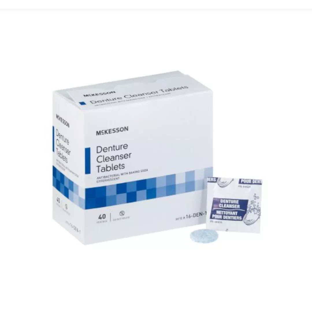 Mckesson Denture Cleaner McKesson Unflavored - 40 Tablets