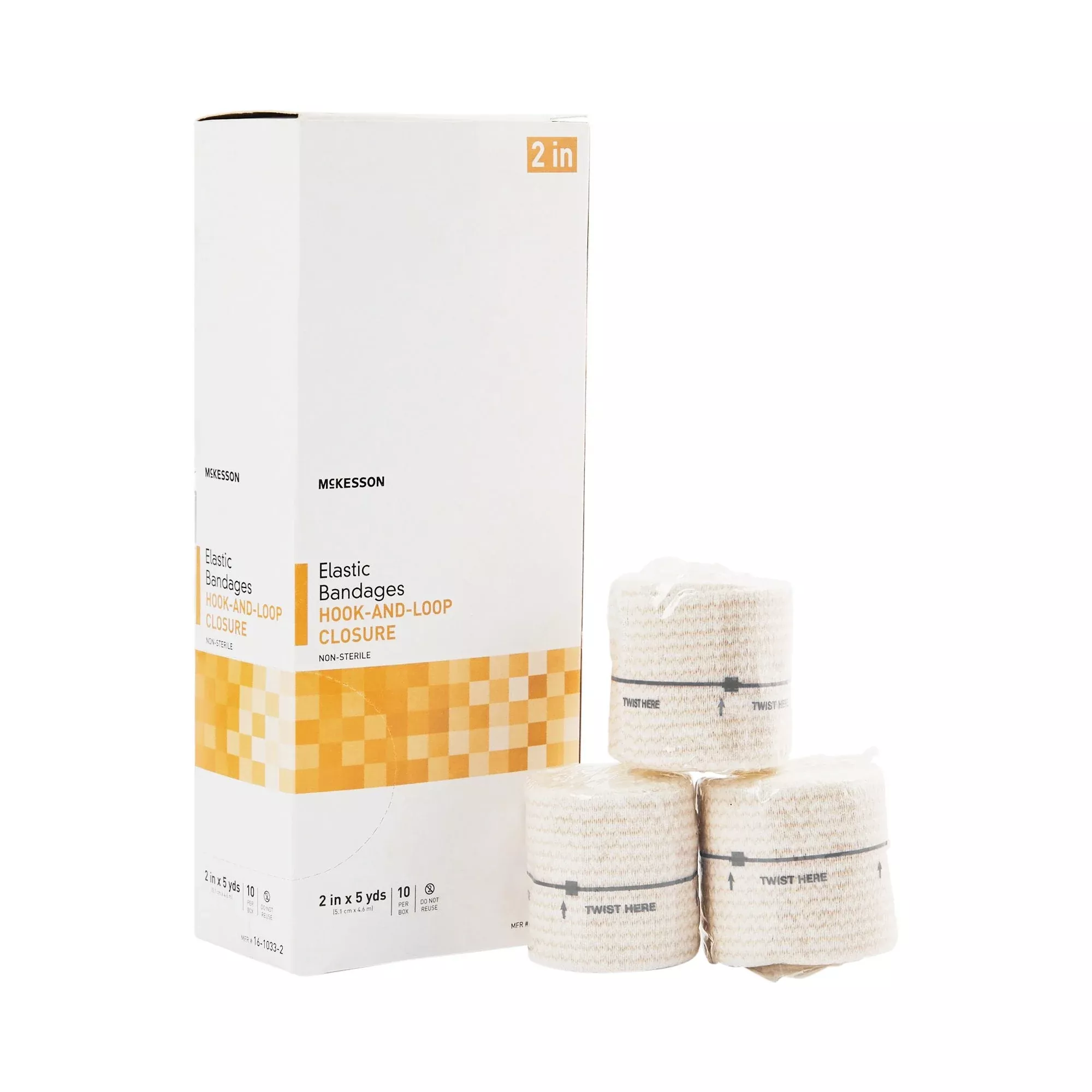 McKesson Elastic Bandage Hook and Loop Closure