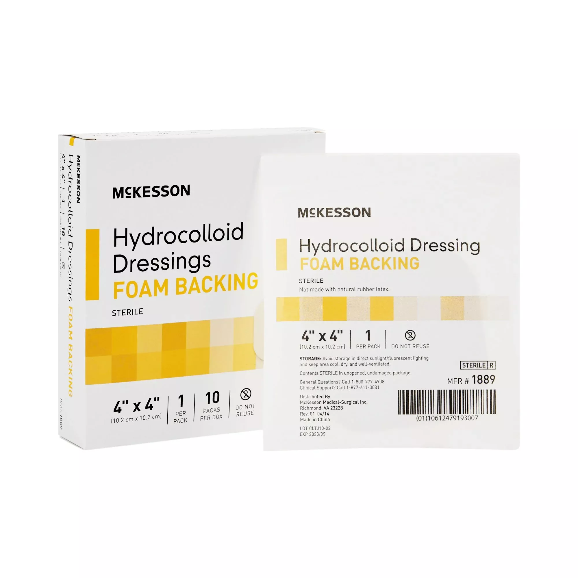 McKesson Hydrocolloid Dressing with Foam Backing