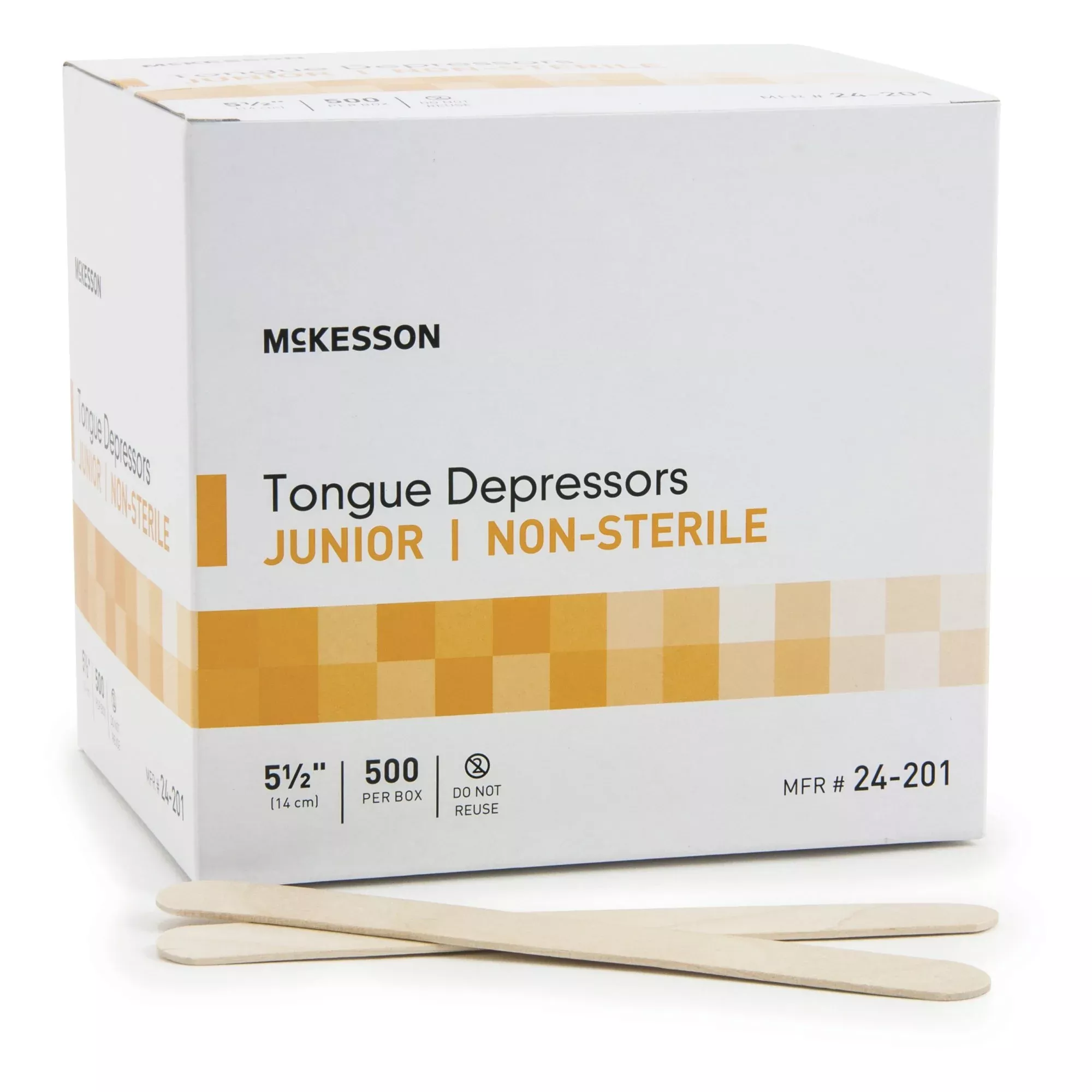 McKesson Junior Tongue Depressor, 5.5 Inch, Non-Sterile