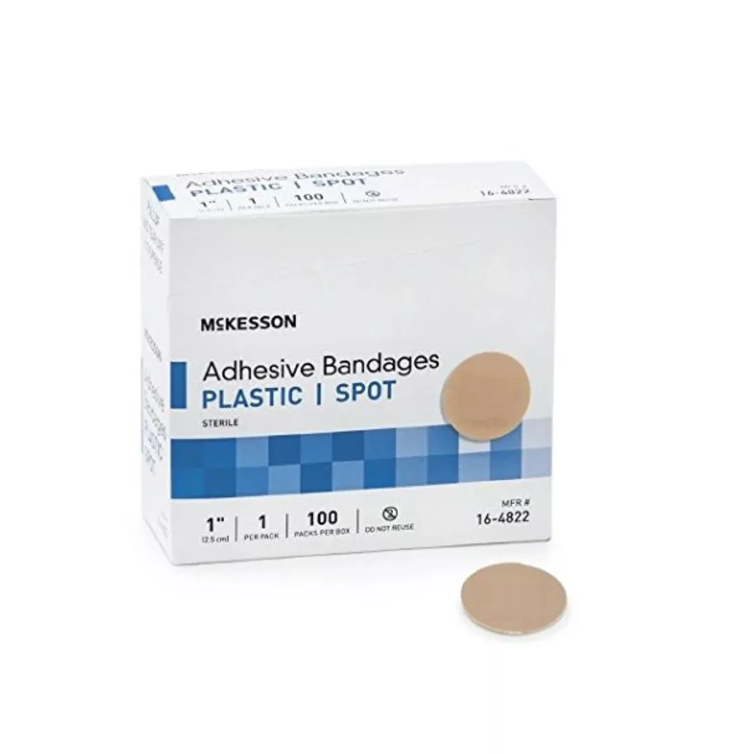 McKesson Medi-Pak Performance Sheer Adhesive Spot Bandage - 1" Diameter