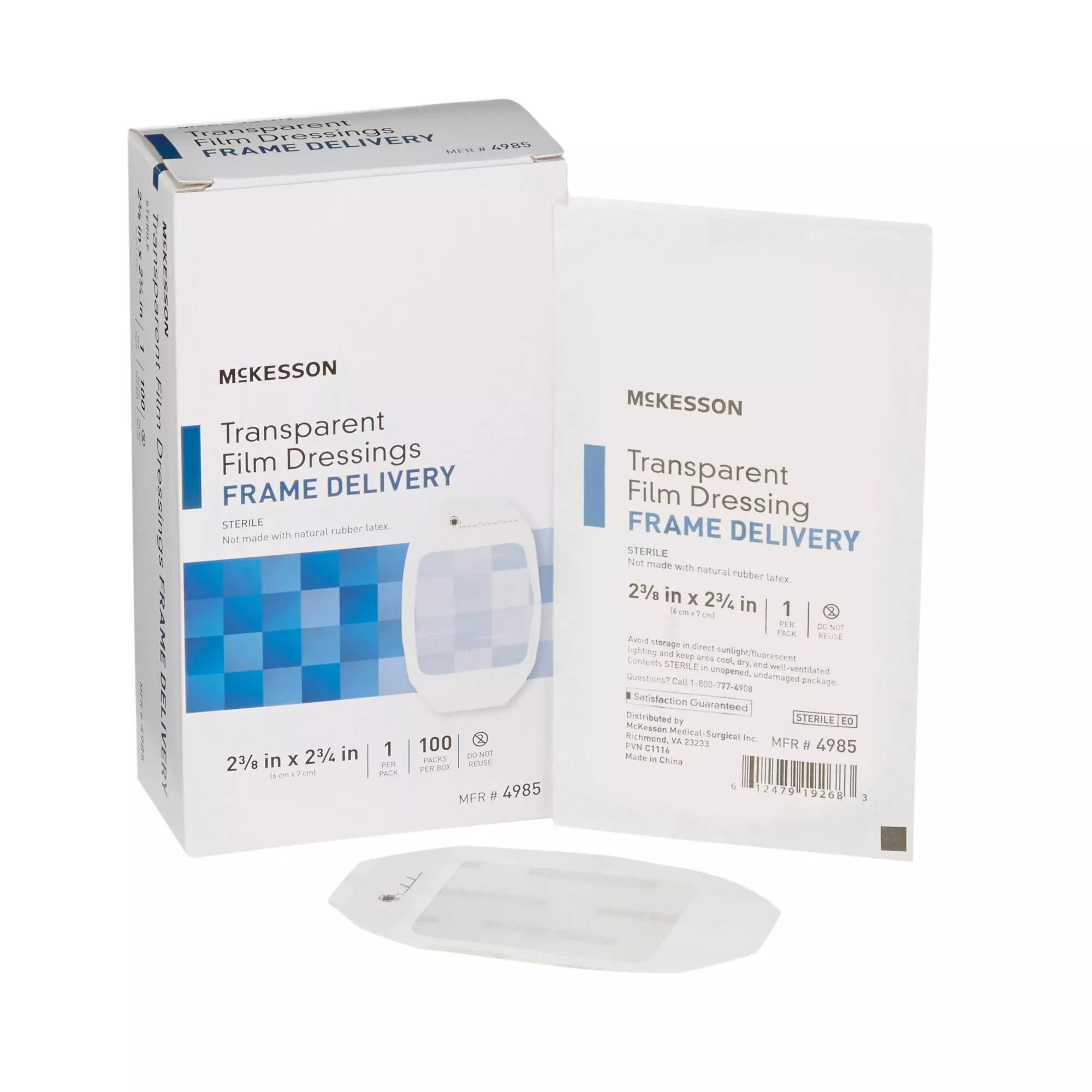 McKesson Octagonal Sterile Dressing with Frame-Style Delivery