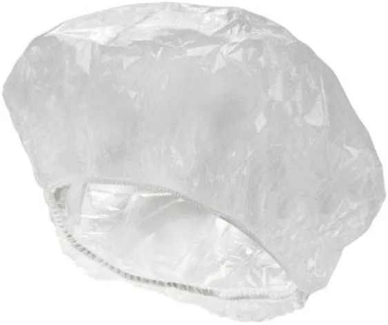 McKesson One Size Fits Most Clear Shower Cap - Individually Wrapped