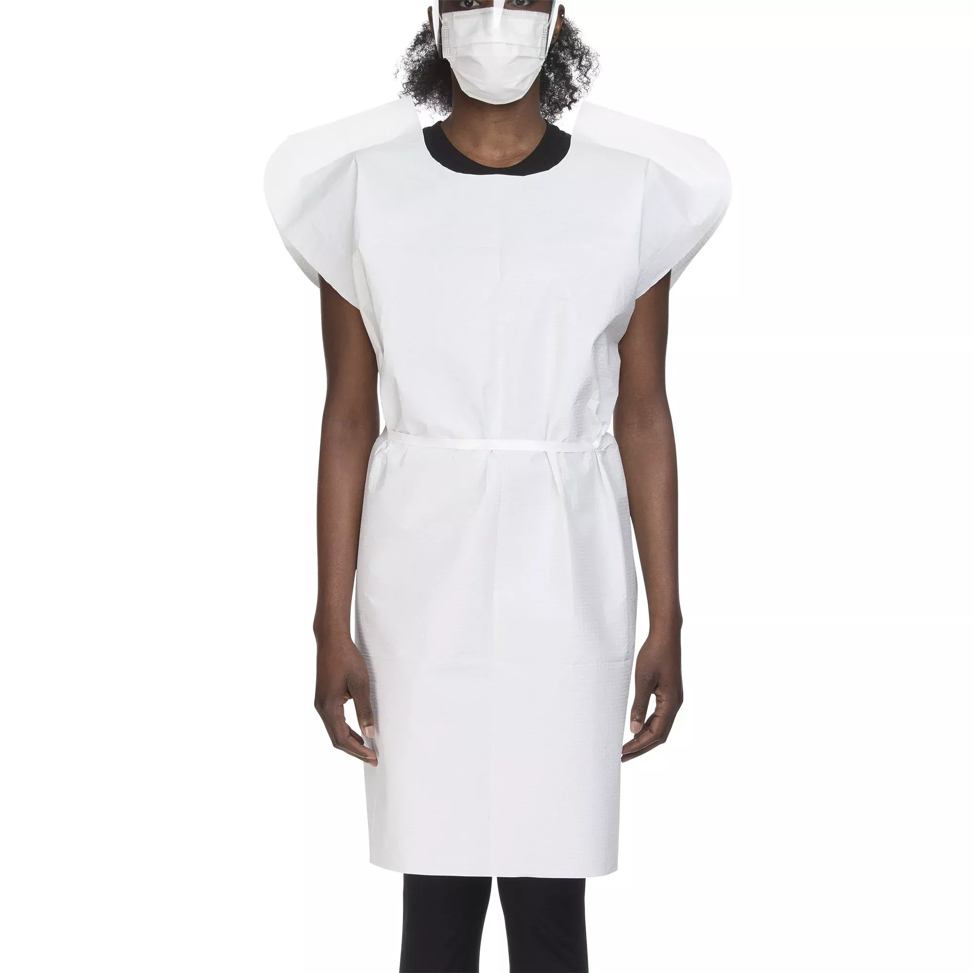 McKesson Patient Exam Gown, One Size Fits Most, White