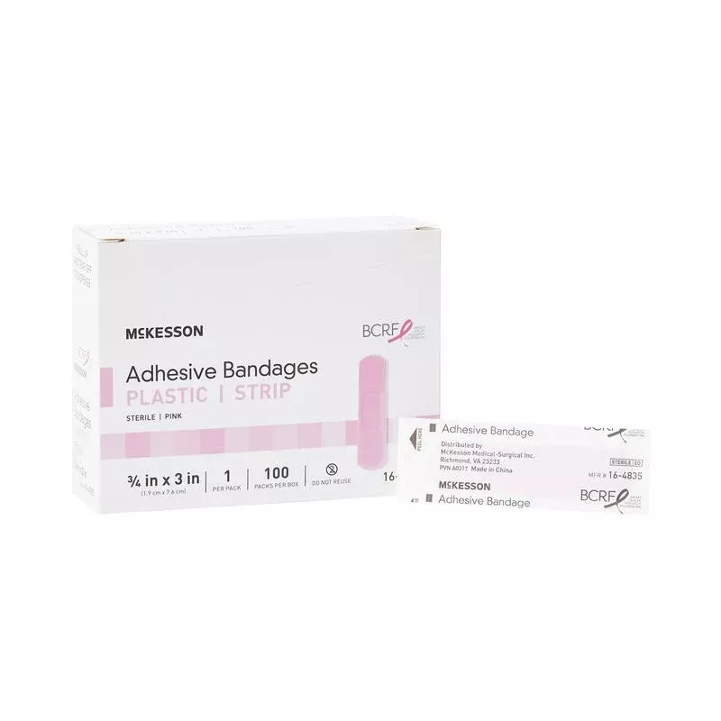 McKesson Pink Adhesive Strip