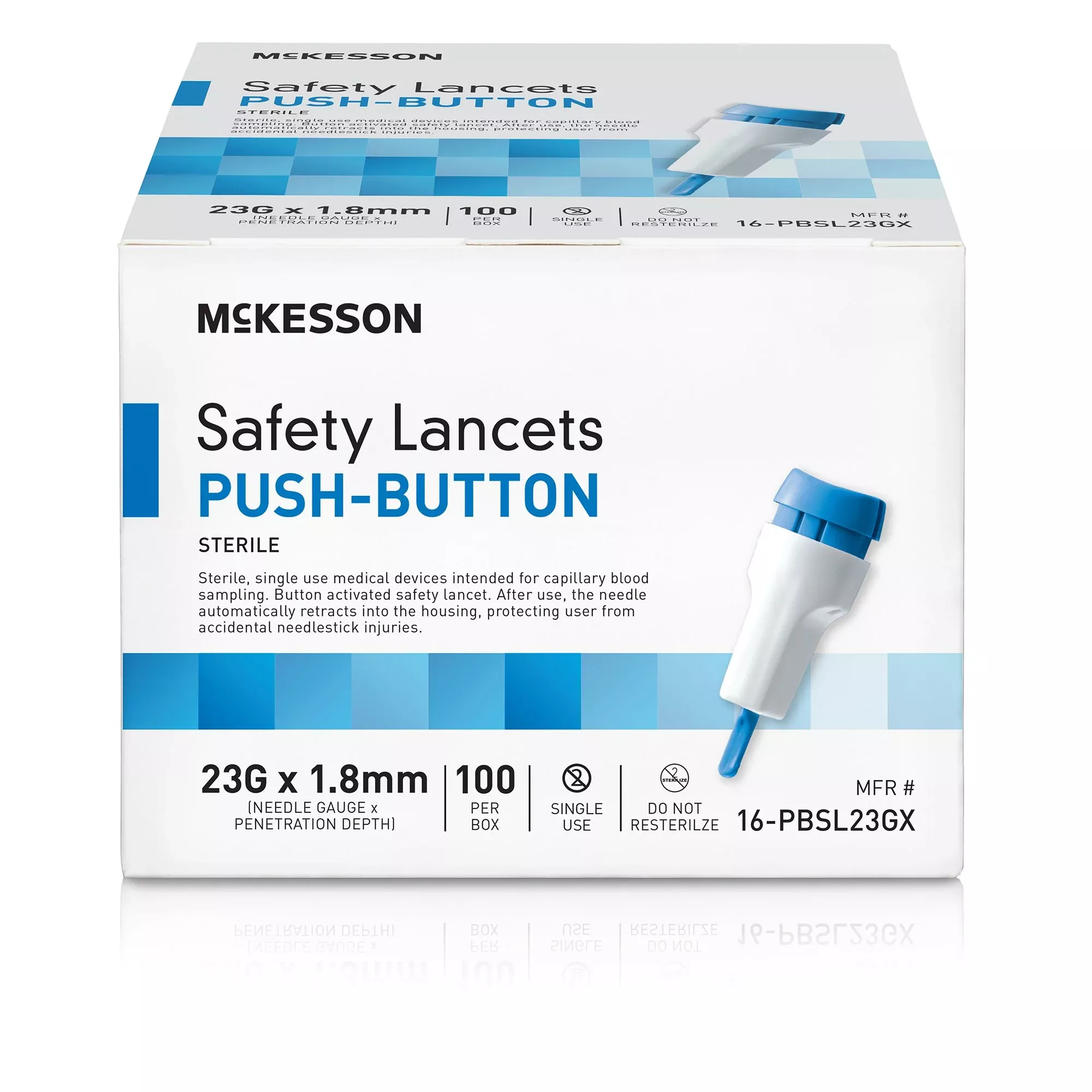 McKesson Push Button Safety Lancet