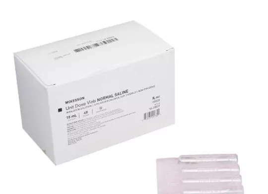 McKesson Sodium Chloride, Preservative Free 0.9% Solution 15 mL