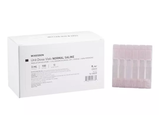 McKesson Sodium Chloride, Preservative Free 0.9% Solution 3 mL
