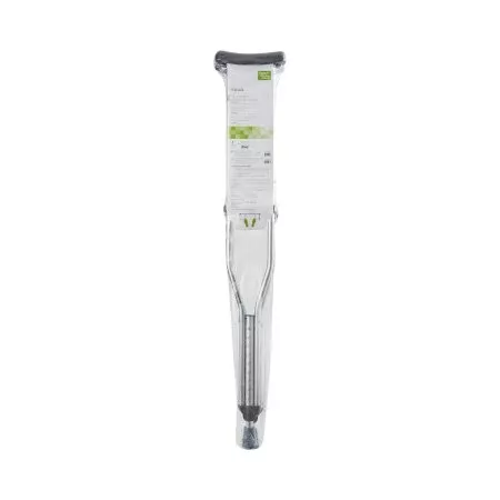 McKesson Underarm Crutches McKesson Aluminum Frame Adult 350 lbs. Weight Capacity Push Button / Wing Nut Adjustment - Case of 16 - 146-10400-8-CS