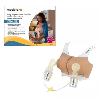 Medela 67942 - Medela Easy Expression Bustier, Large, Nude