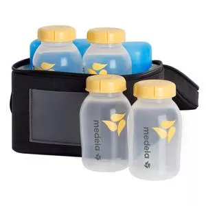 Medela Breast Milk Cooler Set With 4 Bottles- 1 Each