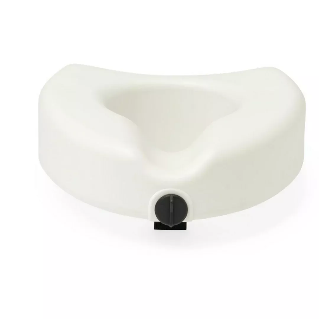Medline 5" Raised Easy Locking Toilet Seat with Microban Treatment