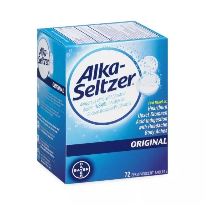 Medline Alka Seltzer Pain Relief Tablets with Buffered Aspirin