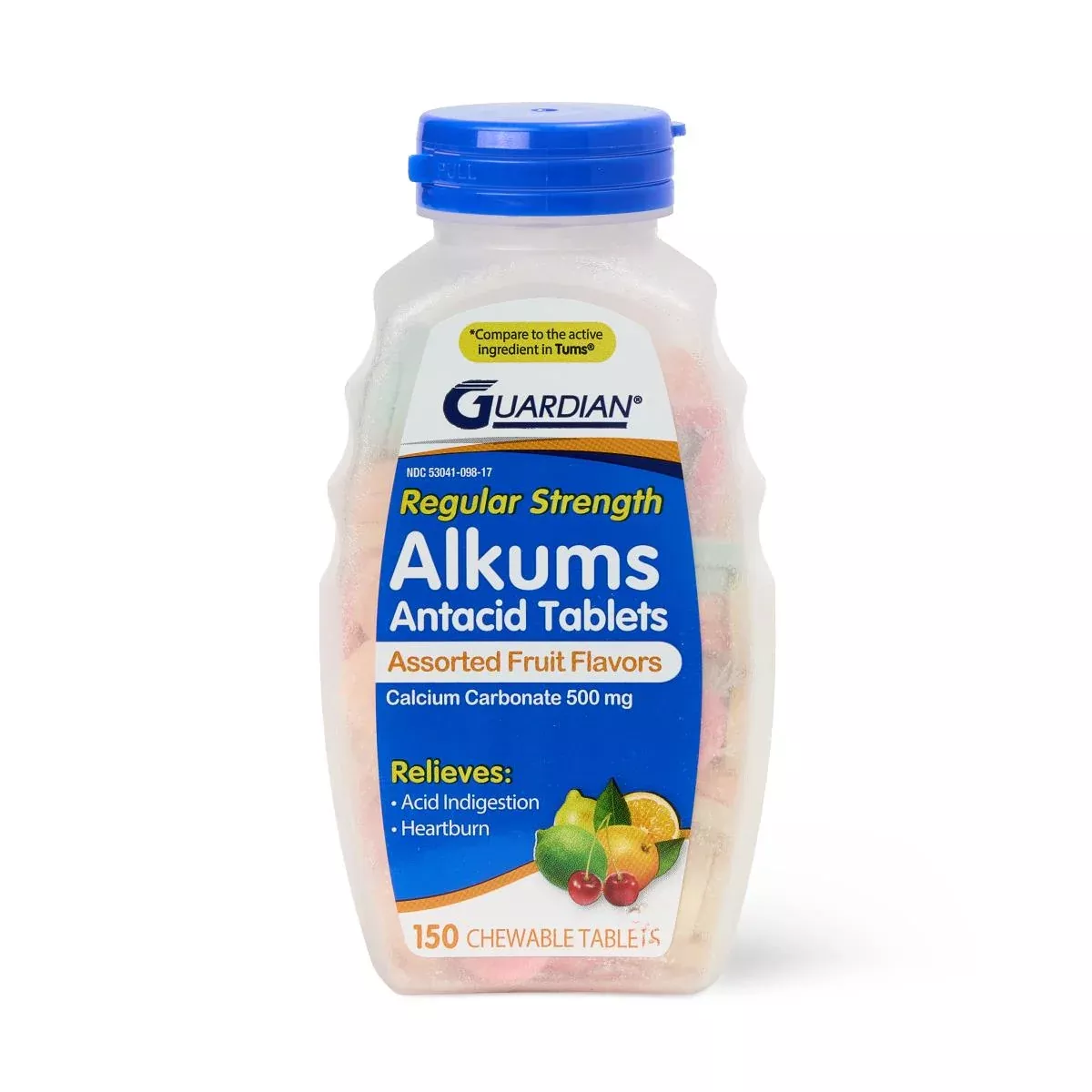 Medline Alkums Flavored Regular Strength Antacid Tablets
