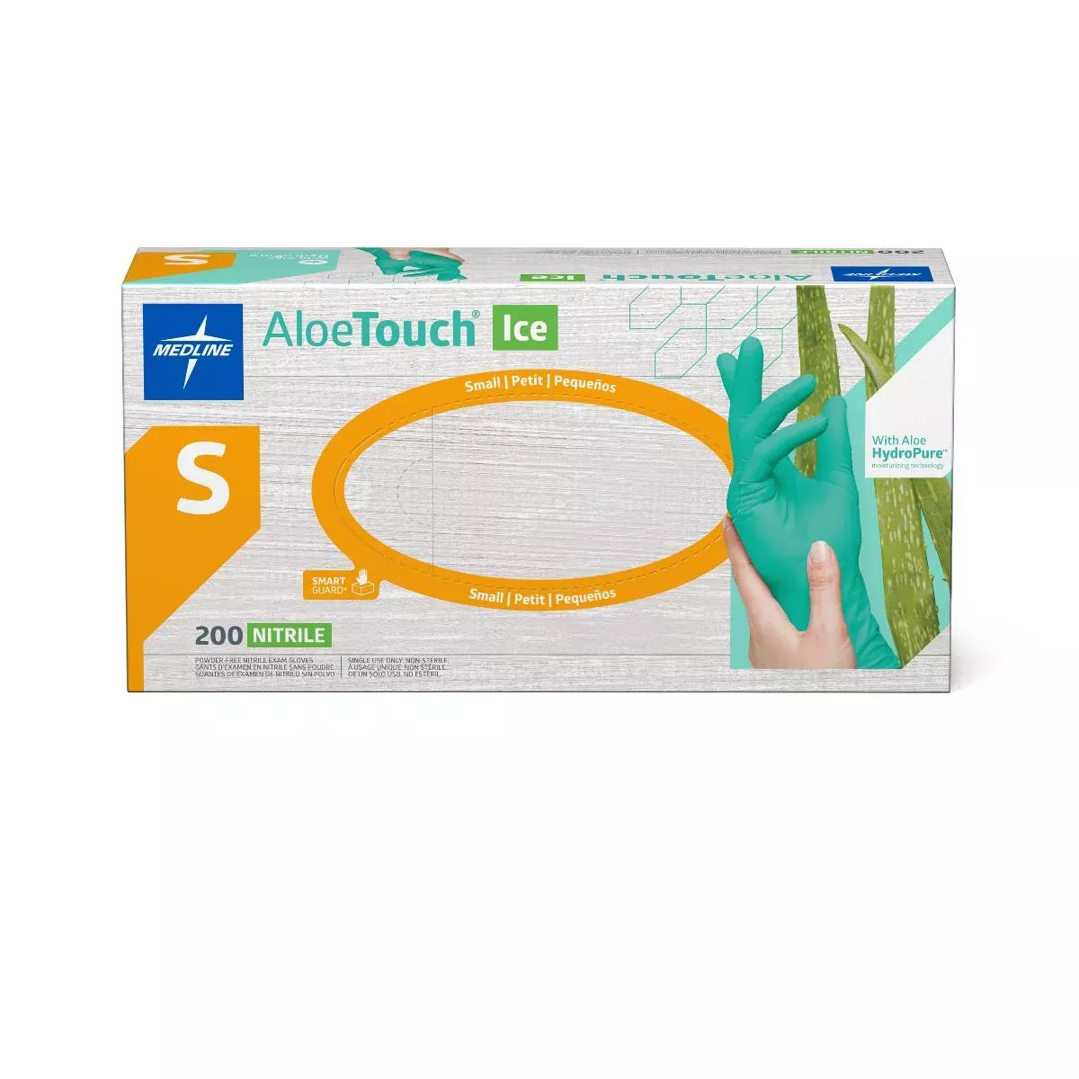 Medline AloeTouch ICE PF Nitrile Exam Gloves