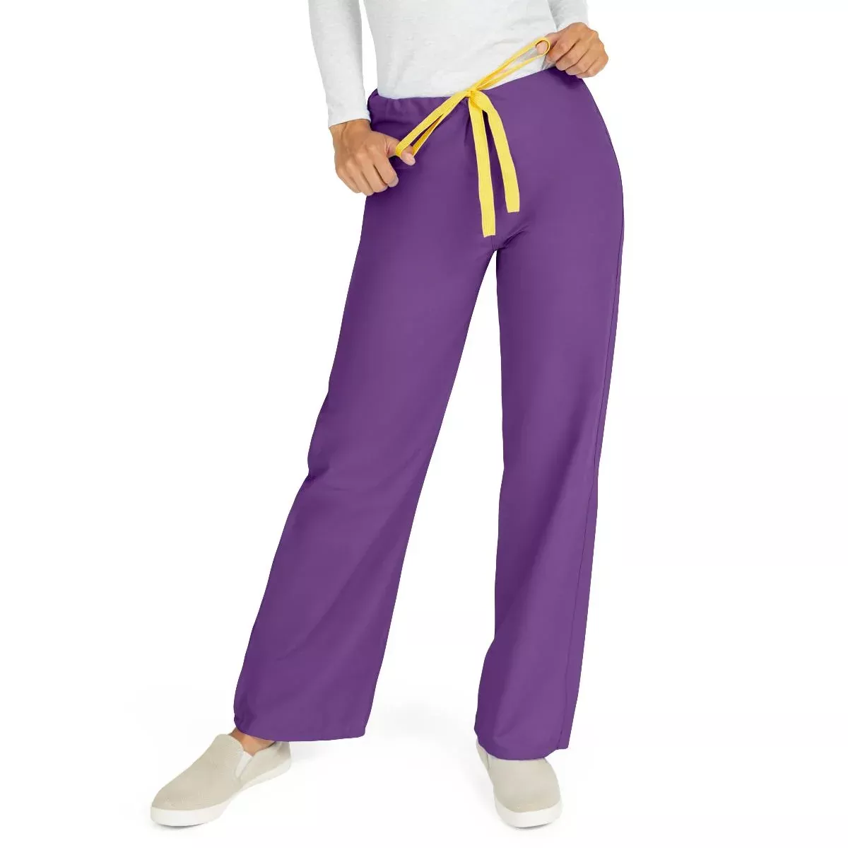 Medline AngelStat Scrub Pants with Angelica Color Coding - Purple (Style 600)