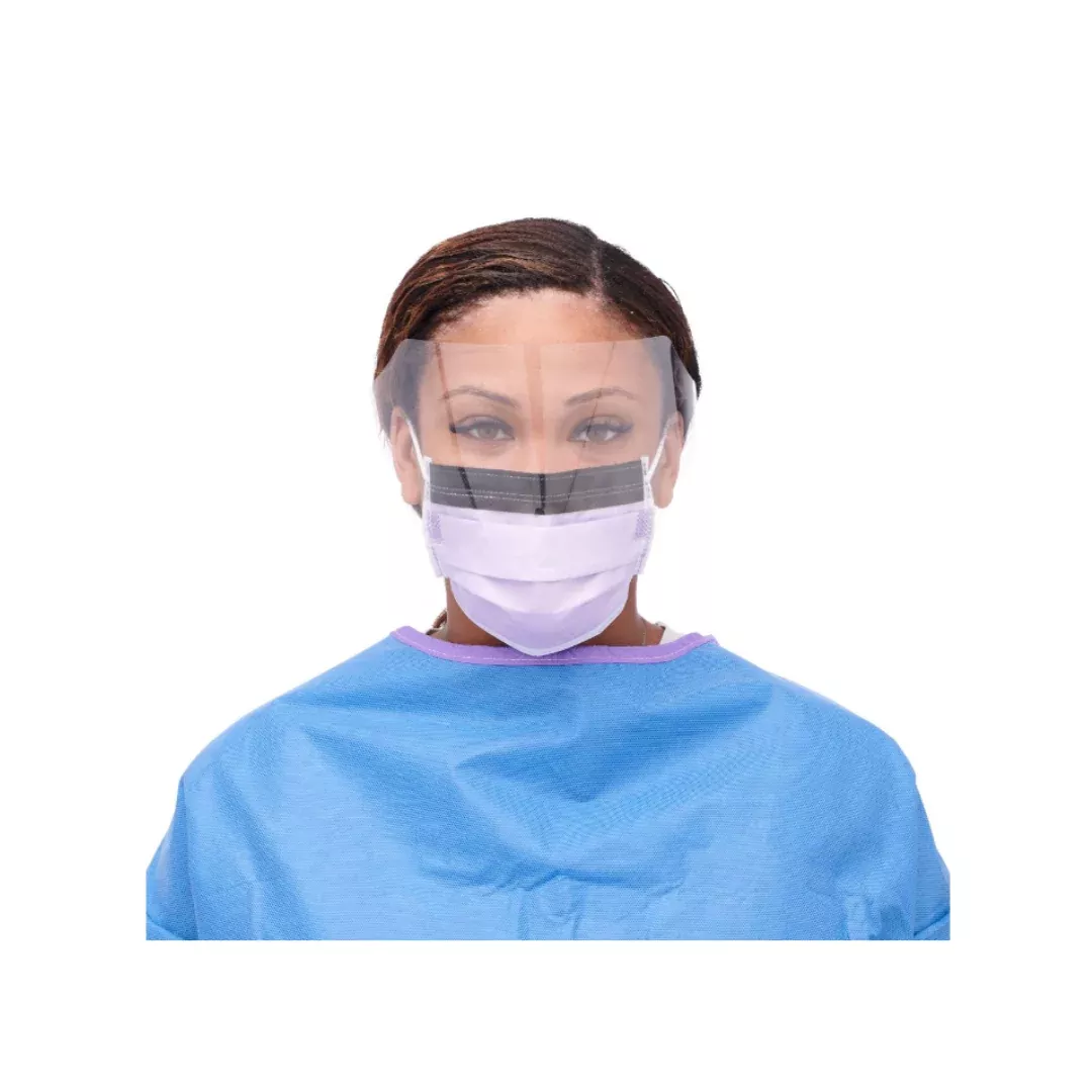 Medline ASTM L3 Procedure Face Mask with Eye Shield and Ear Loops
