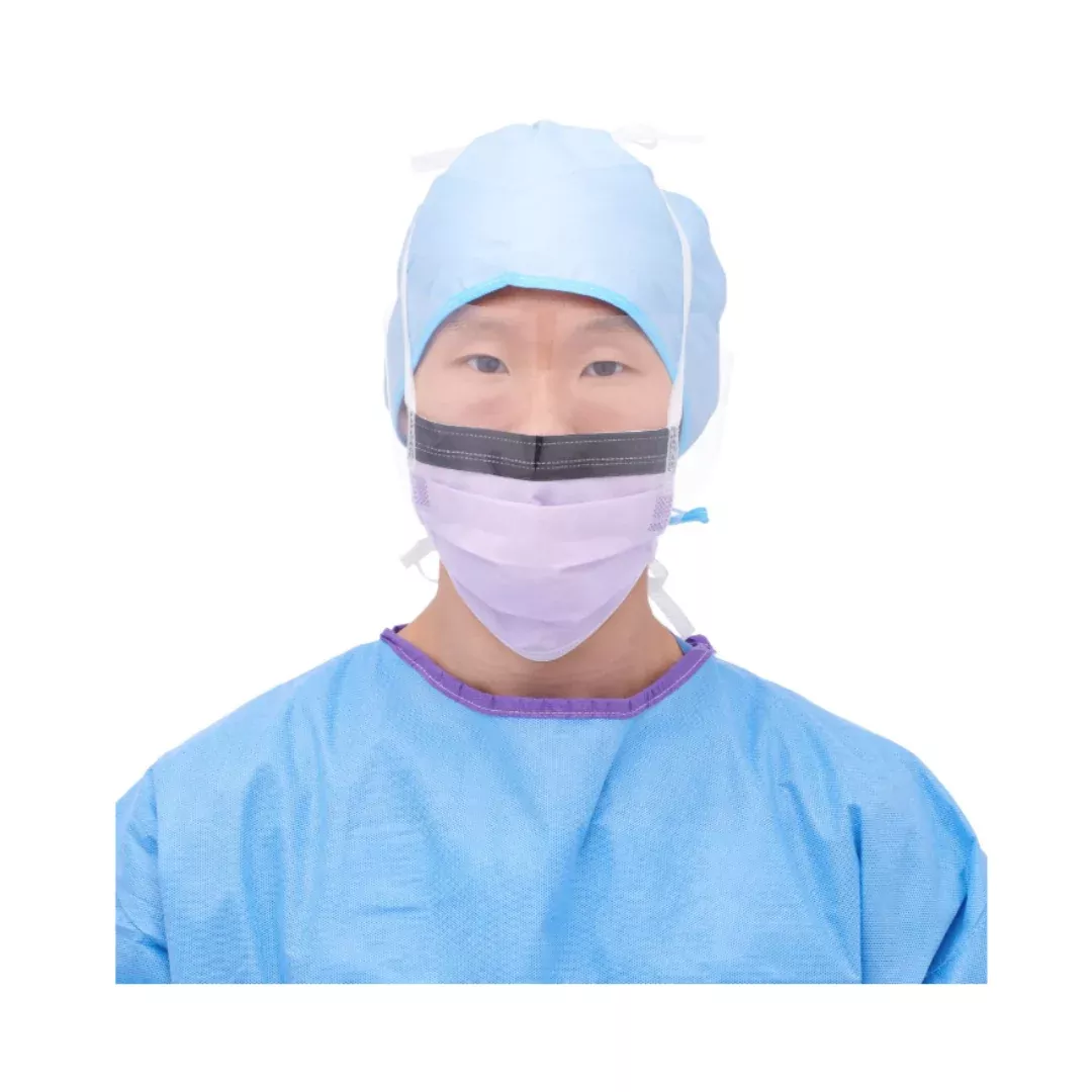 Medline ASTM Level 3 Surgical Face Masks with Eye Shield