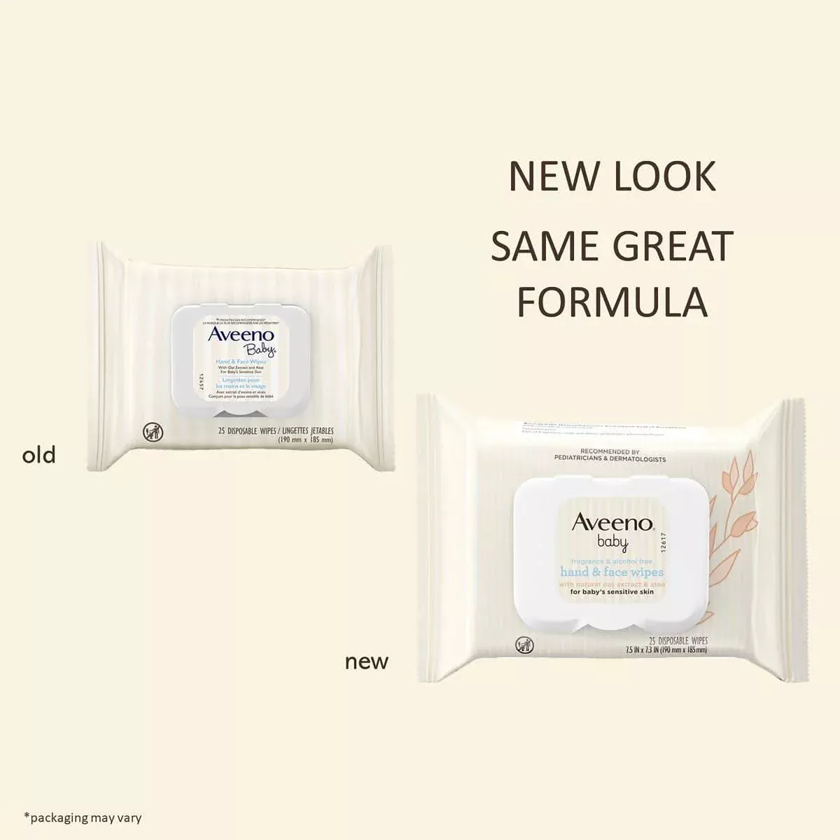 Medline Aveeno Baby Sensitive Skin Hand and Face Wipes