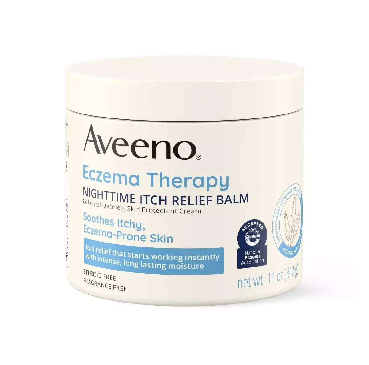 Medline Aveeno Eczema Therapy Nighttime Itch Relief Balms