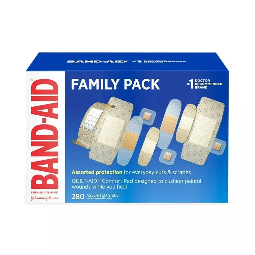 Medline BAND-AID Assorted Sheer Adhesive Bandages