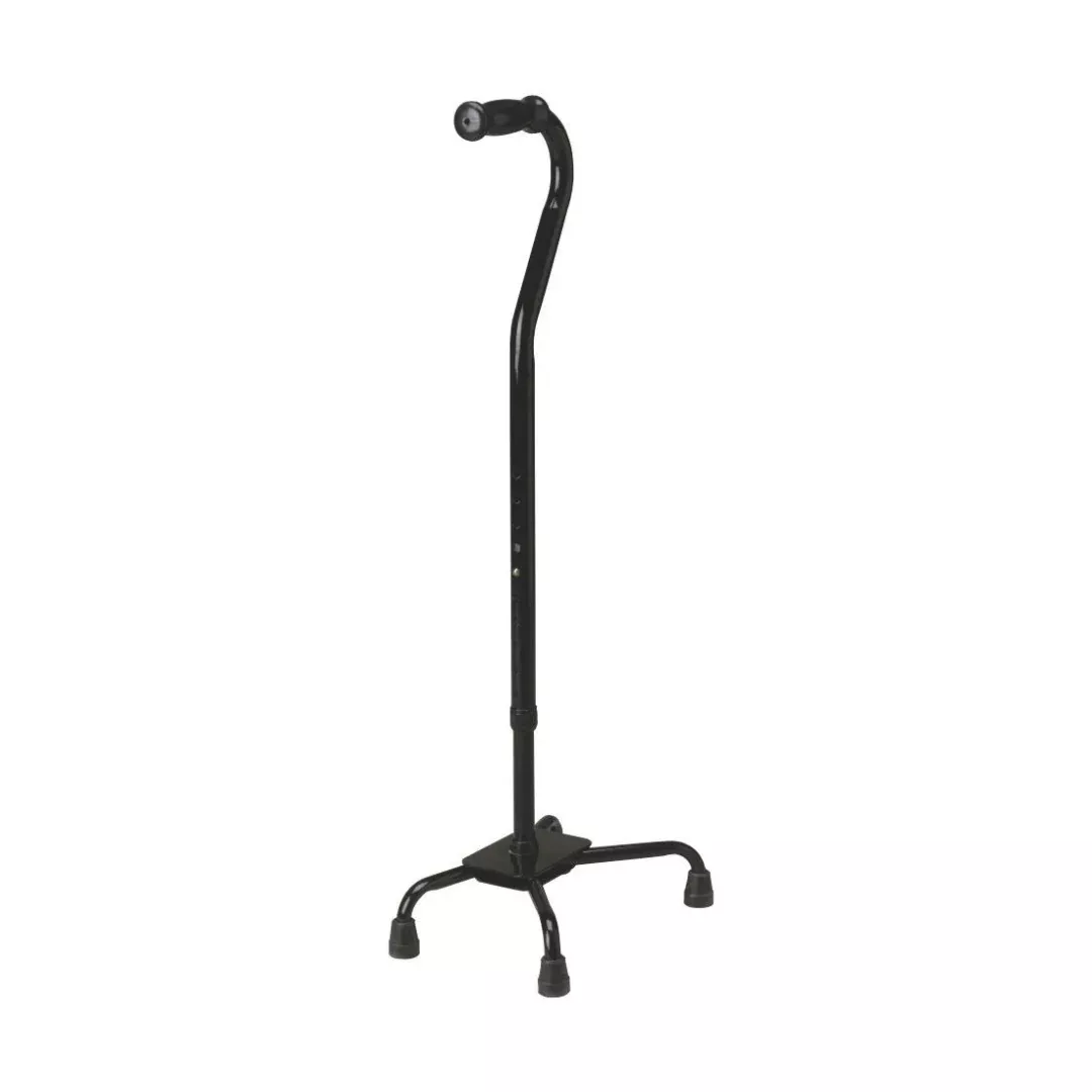 Medline Bariatric Quad Cane - Height Adjustable - 500 lb Capacity