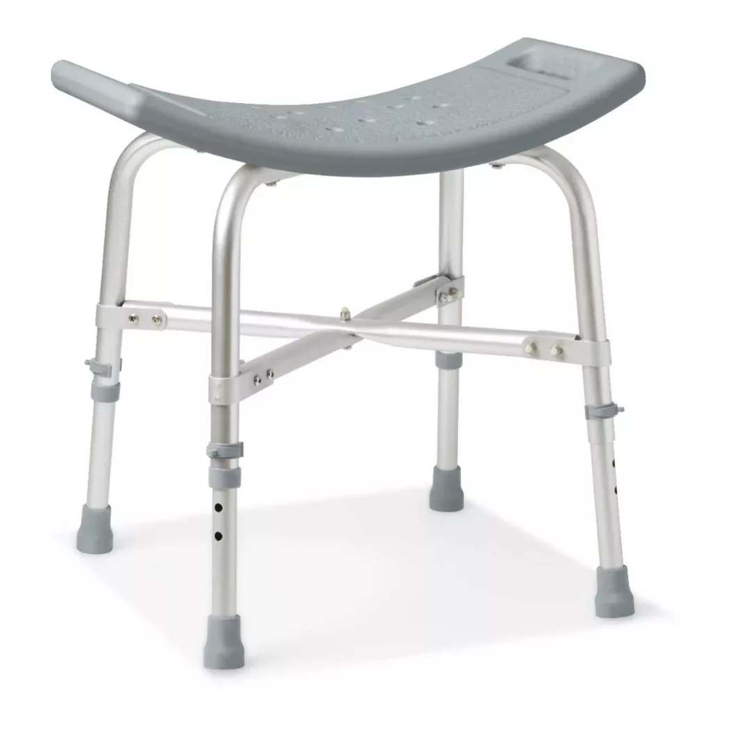 Medline Bariatric Shower Chair without Back - 550 lb Cap